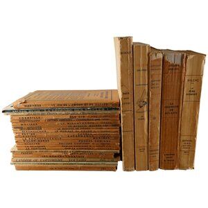 Vintage French Literature Lot Paperbacks Larousse Hachette Balzac Proust Classic